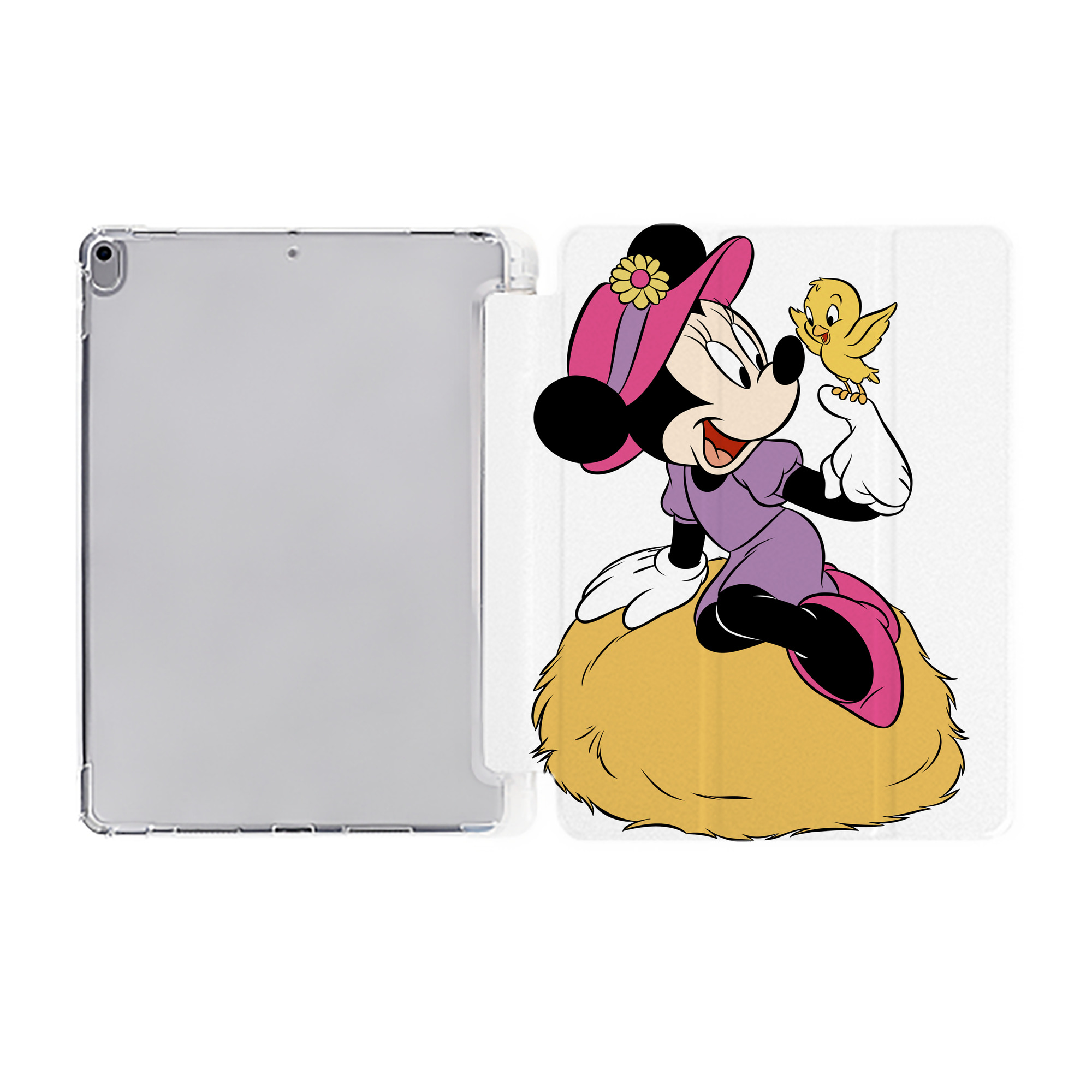 （画像用） ミッキーマウス Mickey Mouse IPad ケース ペン収納付き 三つ折りスタンド PUレザー×シリコン 対応機種9.5/10.5/10.9インチ